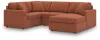 Ashley Furniture 92102S65 Ashley Furniture 92102S65 Modmax - 4-Piece Sectional With Raf Corner Chaise, With Laf Corner Chair - Spice