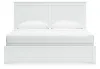 Ashley Furniture B139B47 Bostwick Shoals - King Panel Bed With Framed Footboard - White