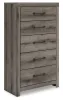 Ashley Furniture PCB2405-46 Graystorm - Five Drawer Chest - Brown Gray