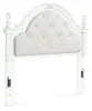 Ashley Furniture PCB1819-187 Kozlani - Full Upholstered Panel Headboard - White