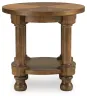 Ashley Furniture T614-6 Ashley Furniture T614-6 Chadworth - Round End Table - Medium Brown