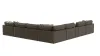 Jackson Furniture Industries 3215/36/31/37/12/59/84-09 Jackson Furniture Industries 3215/36/31/37/12/59/84-09 Siena - 9 Piece Modular Sectional With Cuddler Seat Cushions And Included Accent Pillows And Cocktail Ottoman - Chocolate