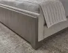 Pulaski Furniture P402-BR-K1-KIT4 Pulaski Furniture P402-BR-K1-KIT4 Anderson Park - Queen Upholstered Panel Bed, 2 Nightstands And Drawer Dresser With Mirror - Moose Trail / Frontier Brown