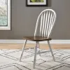 Liberty Furniture 186W-CD-5PDS Liberty Furniture 186W-CD-5PDS Carolina Crossing - 5 Piece Pedestal Table Set - White / Antique Honey
