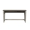 Liberty Furniture 824-OT6836 Heartland - Console Bar Table - Antique White / Tobacco Tops