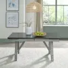 Liberty Furniture 131-CD-TRS Newport - Trestle Table - Smokey Gray / Carbon Gray