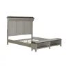 Liberty Furniture 457-BR-KMS Liberty Furniture 457-BR-KMS Ivy Hollow - King Mantle Storage Bed - Weathered Linen / Dusty Taupe