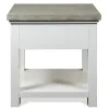 Riverside Furniture 37209 Cora - End Table - Cloud / Fog