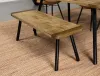 Coaster Fine Furniture 123043 Maverick - Wood Dining Bench - Natural Mango And Black