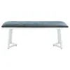 CoasterElevations 109453 Beaufort - Velvet Upholstered Dining Bench - Steel Gray