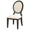CoasterEssence 115102 Twyla - Oval Back Dining Side Chair (Set of 2) - Dark Cocoa