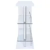 CoasterEssence 100167 Prescott - Rectangular Home Bar Table - White High Gloss