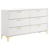 CoasterEveryday 224403 Kendall - 6-Drawer Dresser - White