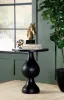 CoasterEssence 915108 Dianella - Round Pedestal Base Accent Side Table - Black Stain