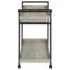 Coaster Fine Furniture 181005 Ventura - 1-Drawer Engineered Wood Bar Cart - Gray Driftwood