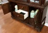 Furniture of America CM3350HB-SET Alpena - Hutch & Buffet - Brown Cherry