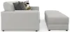 Jackson Furniture Industries 2405/36/37/77-11 Trevor - 2 Piece Extra Deep Oversized Sofa With 2 Included Storage Cocktail Ottoman - Chalk