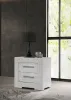 Coaster Fine Furniture 224942 Ives - 2-Drawer Nightstand Bedside Table - White High Gloss