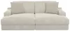 Jackson Furniture Industries 3445/15/16-11 Cozy - 2 Piece Double Wide Chaise With USB Charging Ports - Pearl