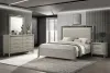 New Classic 00-B1248-14N New Classic 00-B1248-14N Lennox - 6/6 King 4 Piece Bedroom Set (Bed, Dresser, Mirror, Nightstand) - Gray / Silver
