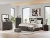 Ashley Furniture B3789/31/36/72/97/92(2) Ashley Furniture B3789/31/36/72/97/92(2) Prendonea - 6 Pc. - Dresser, Mirror, King Panel Bed, 2 Nightstands - Charcoal