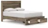 Ashley Furniture PCB2005B4 Ashley Furniture PCB2005B4 Elbrim - Queen Panel Storage Bed - Brown