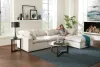 Jackson Furniture Industries 4445/31/59/28/4-11 Jackson Furniture Industries 4445/31/59/28/4-11 Posh - 4 Piece Modular Sectional With 1 Armless, 2 Corners, 1 Cocktail Ottoman - Porcelain