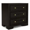 Riverside Furniture 27169 Lydia - 3 Drawer Nightstand - Dark Brown
