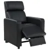 CoasterEveryday 600181 Toohey - Upholstered Home Theater Push Back Recliner - Black