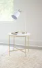 CoasterEssence 723207 Ellison - Round Marble Top Side End Table - White And Gold