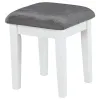 CoasterEveryday 931149 Elijah - Vanity Set With Lighting & Stool - White And Dark Gray