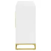 CoasterEssence 959594 Elsa - 2 Door Wood Storage Accent Cabinet - White And Gold