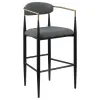 Coaster Fine Furniture 121189 Tina - Fabric Upholstered Bar Chair (Set of 2) - Dark Gray