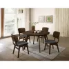 Furniture of America CM3139RT Shayna - Round Table - Walnut / Gray