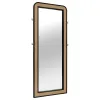 Coaster Fine Furniture 224339 Arini - Cane Weave Full Length Standing Floor Mirror - Black