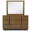 Coaster Fine Furniture 224903M Terrace - 6-Drawer Dresser And Mirror - Ash Brown