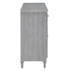 Pulaski Furniture P301786 Pulaski Accents - 3-Door Credenza With Storage Drawers - Light Gray