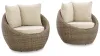 Ashley Furniture P505-821 Danson - Swivel Lounge w/Cushion (Set of 2) - Beige