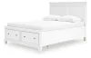 Ashley Furniture B680B20 Ashley Furniture B680B20 Fortman - Queen Panel Storage Bed - White