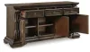 Ashley Furniture D947-80 Maylee - Dining Room Buffet - Dark Brown