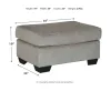 Ashley Furniture 87214/38/35/20/14 Ashley Furniture 87214/38/35/20/14 Altari - 4 Pc. - Sofa, Loveseat, Chair, Ottoman - Alloy