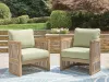 Ashley Furniture PCP604-820 Serena Shores - Lounge Chair With Cushion (Set of 2) - Beige / Green