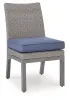 Ashley Furniture PCP418-601 Half Moon Beach - Side Chair With Cushion (Set of 2) - Blue / Gray