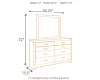 Ashley Furniture B070B1 Ashley Furniture B070B1 Culverbach - Dresser, Mirror - Gray