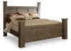 Ashley Furniture B251B10 Ashley Furniture B251B10 Juararo - King Poster Bed - Dark Brown