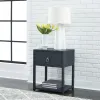Liberty Furniture 2030-AT2126 East End - 1 Shelf Accent Table - Wirebrushed Denim