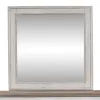 Liberty Furniture 824-BR51 Heartland - Landscape Mirror - Antique White / Tobacco Tops