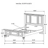 CoasterEssence 201301Q Sandy Beach - Wood Queen Panel Bed - Cream White