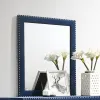 CoasterEveryday 223374 Melody - Upholstered Dresser Mirror - Pacific Blue