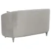 CoasterElevations 508462 Avonlea - Upholstered Sloped Arm Loveseat Velvet - Pearl Silver